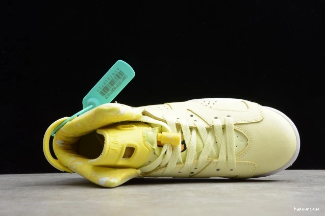 HYPE Air 6 Jordan Dynamic Yellow 543390-800 Retro Floral (GS) 0716
